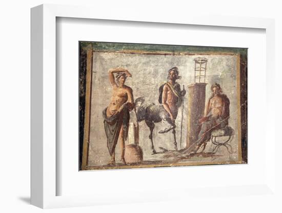 Italy, Naples, Naples Museum, Casa d'Adonide or della Regina Carolina, Pompeii, Chiron and Apollo-Samuel Magal-Framed Photographic Print