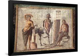 Italy, Naples, Naples Museum, Casa d'Adonide or della Regina Carolina, Pompeii, Chiron and Apollo-Samuel Magal-Framed Photographic Print