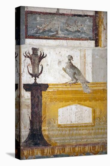 Italy, Naples, Naples Museum, from a house in the Insula Occidentalis in Pompeii, Wall Decoration-Samuel Magal-Stretched Canvas