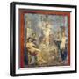 Italy, Naples, Naples Museum, from Pompeii, Gavius Rufus House (VII 2, 16-17), Dionysus Stibadium-Samuel Magal-Framed Photographic Print
