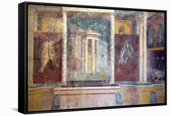 Italy, Naples, Naples Museum, from Pompeii, House IV,  Insula Occidentalis 41, Panel-Samuel Magal-Framed Stretched Canvas