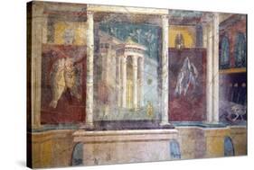 Italy, Naples, Naples Museum, from Pompeii, House IV,  Insula Occidentalis 41, Panel-Samuel Magal-Stretched Canvas