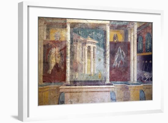 Italy, Naples, Naples Museum, from Pompeii, House IV,  Insula Occidentalis 41, Panel-Samuel Magal-Framed Photographic Print