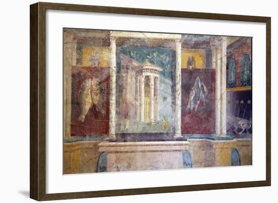 Italy, Naples, Naples Museum, from Pompeii, House IV,  Insula Occidentalis 41, Panel-Samuel Magal-Framed Photographic Print