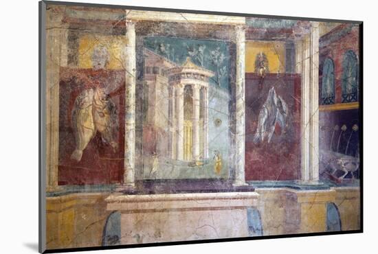 Italy, Naples, Naples Museum, from Pompeii, House IV,  Insula Occidentalis 41, Panel-Samuel Magal-Mounted Photographic Print