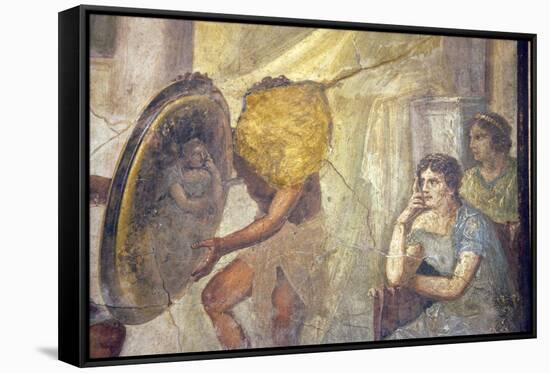 Italy, Naples, Naples Museum, from Pompeii, House IX, 1,10, Thetis and Ephestus-Samuel Magal-Framed Stretched Canvas