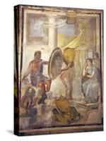 Italy, Naples, Naples Museum, from Pompeii, House IX, 1,7, Thetis and Ephestus-Samuel Magal-Stretched Canvas