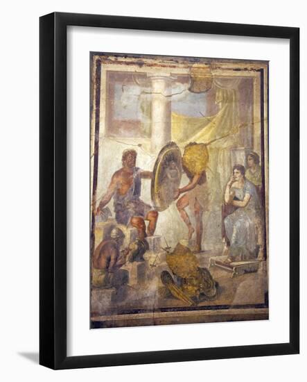 Italy, Naples, Naples Museum, from Pompeii, House IX, 1,7, Thetis and Ephestus-Samuel Magal-Framed Photographic Print