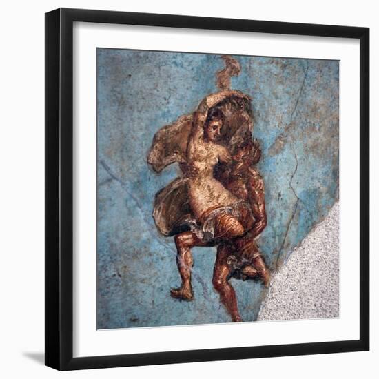 Italy, Naples, Naples Museum, from Pompeii, House of Diodcuri (VI 9, 6-7), Couple In Flight-Samuel Magal-Framed Premium Photographic Print