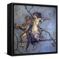Italy, Naples, Naples Museum, from Pompeii, House of Diodcuri (VI 9, 6-7), Couple In Flight-Samuel Magal-Framed Stretched Canvas