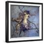 Italy, Naples, Naples Museum, from Pompeii, House of Diodcuri (VI 9, 6-7), Couple In Flight-Samuel Magal-Framed Premium Photographic Print