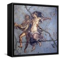 Italy, Naples, Naples Museum, from Pompeii, House of Diodcuri (VI 9, 6-7), Couple In Flight-Samuel Magal-Framed Stretched Canvas