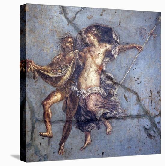 Italy, Naples, Naples Museum, from Pompeii, House of Diodcuri (VI 9, 6-7), Couple In Flight-Samuel Magal-Stretched Canvas