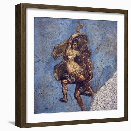 Italy, Naples, Naples Museum, from Pompeii, House of Diodcuri (VI 9, 6-7), Couple In Flight-Samuel Magal-Framed Photographic Print