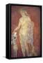 Italy, Naples, Naples Museum, from Pompeii, House of Diodcuri (VI 9, 6-7), Dionysus and Satyr-Samuel Magal-Framed Stretched Canvas