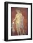 Italy, Naples, Naples Museum, from Pompeii, House of Diodcuri (VI 9, 6-7), Dionysus and Satyr-Samuel Magal-Framed Photographic Print