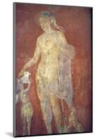 Italy, Naples, Naples Museum, from Pompeii, House of Diodcuri (VI 9, 6-7), Dionysus and Satyr-Samuel Magal-Mounted Photographic Print