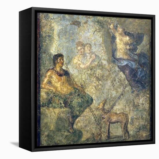 Italy, Naples, Naples Museum, from Pompeii, House of Diodcuri (VI 9, 6-7), Endimione and Selene-Samuel Magal-Framed Stretched Canvas