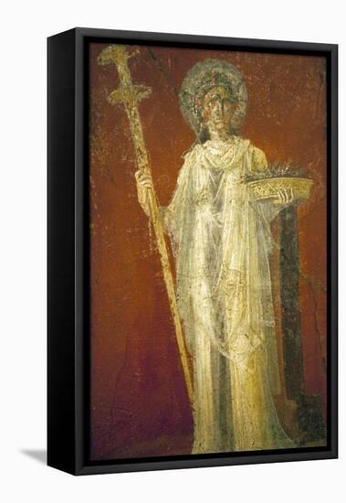 Italy, Naples, Naples Museum, from Pompeii, House of Diodcuri (VI 9, 6-7), Saturn-Samuel Magal-Framed Stretched Canvas