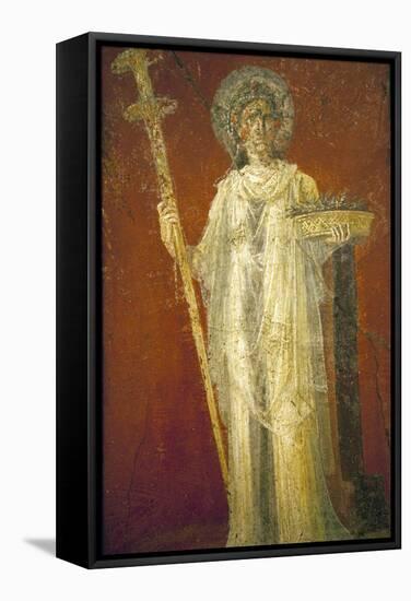 Italy, Naples, Naples Museum, from Pompeii, House of Diodcuri (VI 9, 6-7), Saturn-Samuel Magal-Framed Stretched Canvas