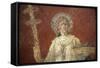 Italy, Naples, Naples Museum, from Pompeii, House of Diodcuri (VI 9, 6-7), Saturn-Samuel Magal-Framed Stretched Canvas