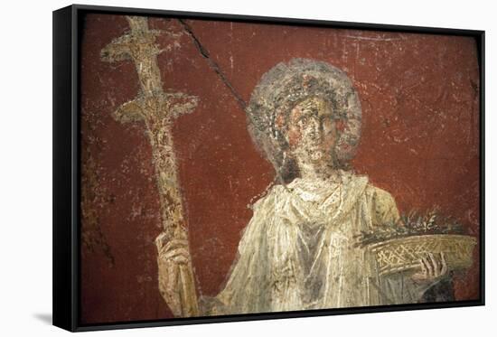 Italy, Naples, Naples Museum, from Pompeii, House of Diodcuri (VI 9, 6-7), Saturn-Samuel Magal-Framed Stretched Canvas
