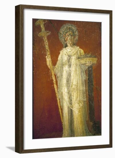 Italy, Naples, Naples Museum, from Pompeii, House of Diodcuri (VI 9, 6-7), Saturn-Samuel Magal-Framed Photographic Print