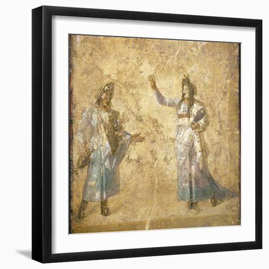 Italy, Naples, Naples Museum, from Pompeii, House of Diodcuri (VI 9, 6-7), Scene of Tragedy-Samuel Magal-Framed Photographic Print