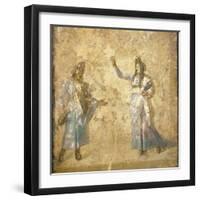 Italy, Naples, Naples Museum, from Pompeii, House of Diodcuri (VI 9, 6-7), Scene of Tragedy-Samuel Magal-Framed Photographic Print