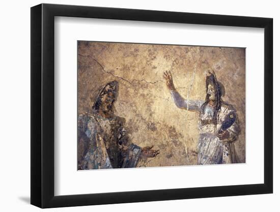 Italy, Naples, Naples Museum, from Pompeii, House of Diodcuri (VI 9, 6-7), Scene of Tragedy-Samuel Magal-Framed Photographic Print