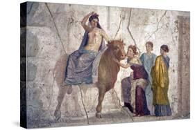 Italy, Naples, Naples Museum, from Pompeii, House of Fatal Love  (IX, 5,18), Europa riding a Bull-Samuel Magal-Stretched Canvas