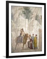 Italy, Naples, Naples Museum, from Pompeii, House of Fatal Love  (IX, 5,18), Europa riding a Bull-Samuel Magal-Framed Photographic Print