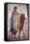 Italy, Naples, Naples Museum, from Pompeii, House of Fatal Love  (IX, 5,18), Jason and Pelias-Samuel Magal-Framed Stretched Canvas