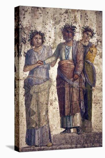 Italy, Naples, Naples Museum, from Pompeii, House of Fatal Love  (IX, 5,18), Jason and Pelias-Samuel Magal-Stretched Canvas