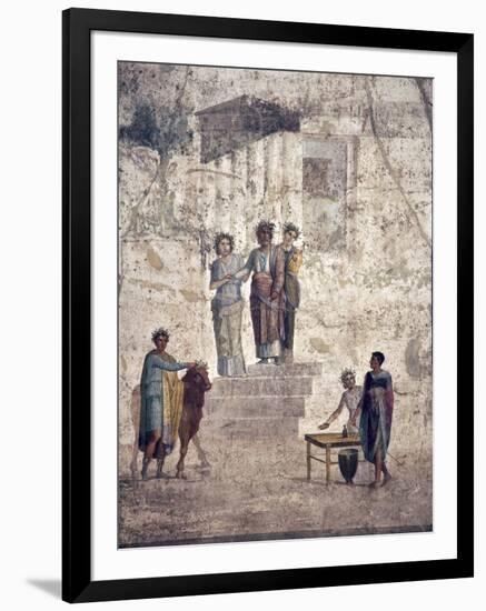 Italy, Naples, Naples Museum, from Pompeii, House of Fatal Love  (IX, 5,18), Jason and Pelias-Samuel Magal-Framed Photographic Print