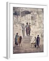 Italy, Naples, Naples Museum, from Pompeii, House of Fatal Love  (IX, 5,18), Jason and Pelias-Samuel Magal-Framed Photographic Print