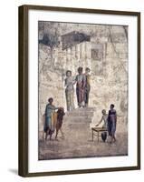 Italy, Naples, Naples Museum, from Pompeii, House of Fatal Love  (IX, 5,18), Jason and Pelias-Samuel Magal-Framed Photographic Print