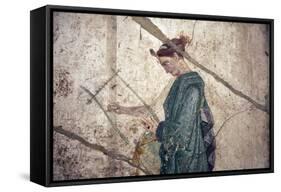 Italy, Naples, Naples Museum, from Pompeii, House of Fatal Love  (IX, 5,8), Pan and the nymphs-Samuel Magal-Framed Stretched Canvas