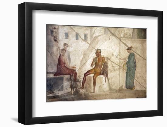 Italy, Naples, Naples Museum, from Pompeii, House of Fatal Love  (IX, 5,8), Pan and the nymphs-Samuel Magal-Framed Photographic Print