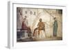 Italy, Naples, Naples Museum, from Pompeii, House of Fatal Love  (IX, 5,8), Pan and the nymphs-Samuel Magal-Framed Photographic Print