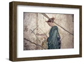 Italy, Naples, Naples Museum, from Pompeii, House of Fatal Love  (IX, 5,8), Pan and the nymphs-Samuel Magal-Framed Photographic Print