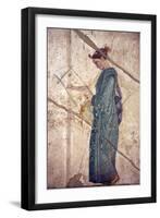 Italy, Naples, Naples Museum, from Pompeii, House of Fatal Love  (IX, 5,8), Pan and the nymphs-Samuel Magal-Framed Photographic Print