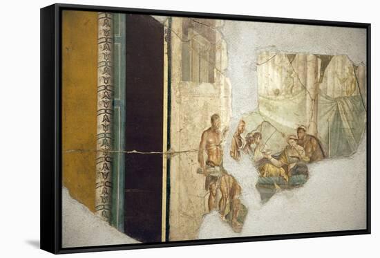 Italy, Naples, Naples Museum, from Pompeii, House of Giuseppe II (VIII 2,39), Sofonisba's Death-Samuel Magal-Framed Stretched Canvas