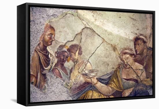 Italy, Naples, Naples Museum, from Pompeii, House of Giuseppe II (VIII 2,39), Sofonisba's Death-Samuel Magal-Framed Stretched Canvas