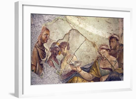 Italy, Naples, Naples Museum, from Pompeii, House of Giuseppe II (VIII 2,39), Sofonisba's Death-Samuel Magal-Framed Photographic Print