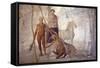 Italy, Naples, Naples Museum, from Pompeii, House of Jason (IX 5, 18), Heracles and Centaur-Samuel Magal-Framed Stretched Canvas