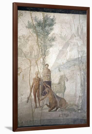 Italy, Naples, Naples Museum, from Pompeii, House of Jason (IX 5, 18), Heracles and Centaur-Samuel Magal-Framed Photographic Print