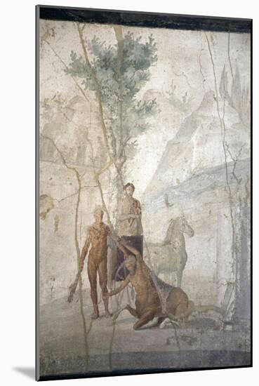 Italy, Naples, Naples Museum, from Pompeii, House of Jason (IX 5, 18), Heracles and Centaur-Samuel Magal-Mounted Photographic Print