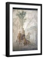 Italy, Naples, Naples Museum, from Pompeii, House of Jason (IX 5, 18), Heracles and Centaur-Samuel Magal-Framed Premium Photographic Print