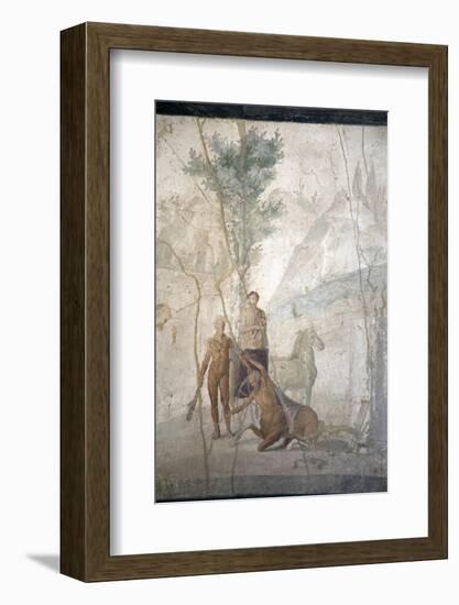 Italy, Naples, Naples Museum, from Pompeii, House of Jason (IX 5, 18), Heracles and Centaur-Samuel Magal-Framed Photographic Print